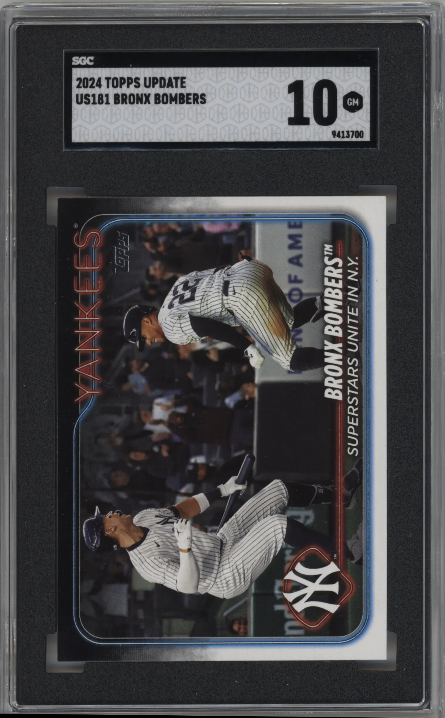 2024 Topps Update Aaron Judge/Juan Soto #US181 SGC 10