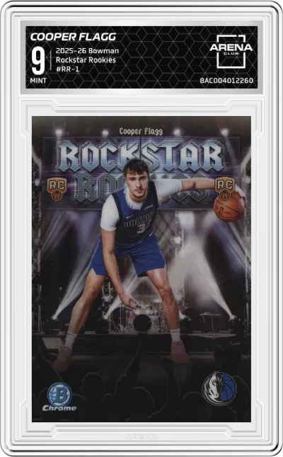 2025 Bowman Rockstar Rookies Cooper Flagg #RR-1 ARENA CLUB 9