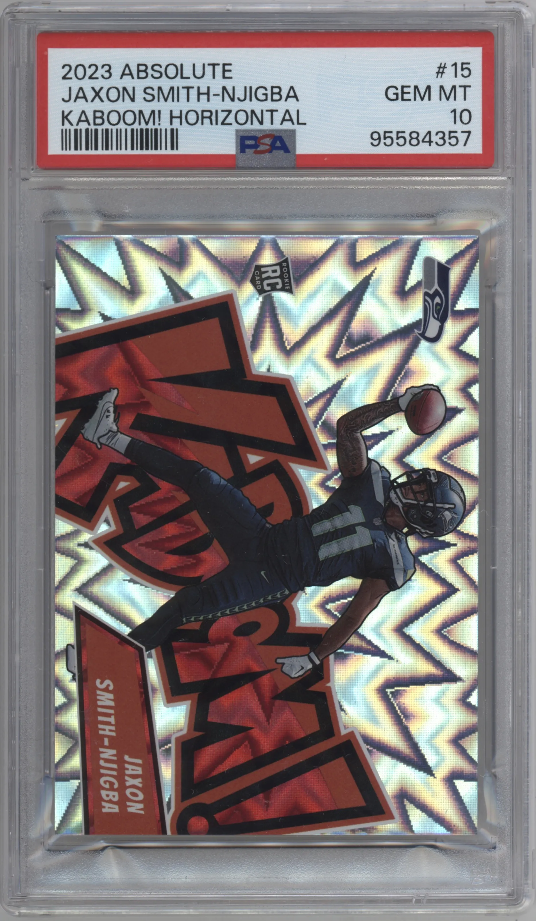 2023 Panini Absolute Kaboom! Horizontal Jaxon Smith-Njigba #15 PSA 10