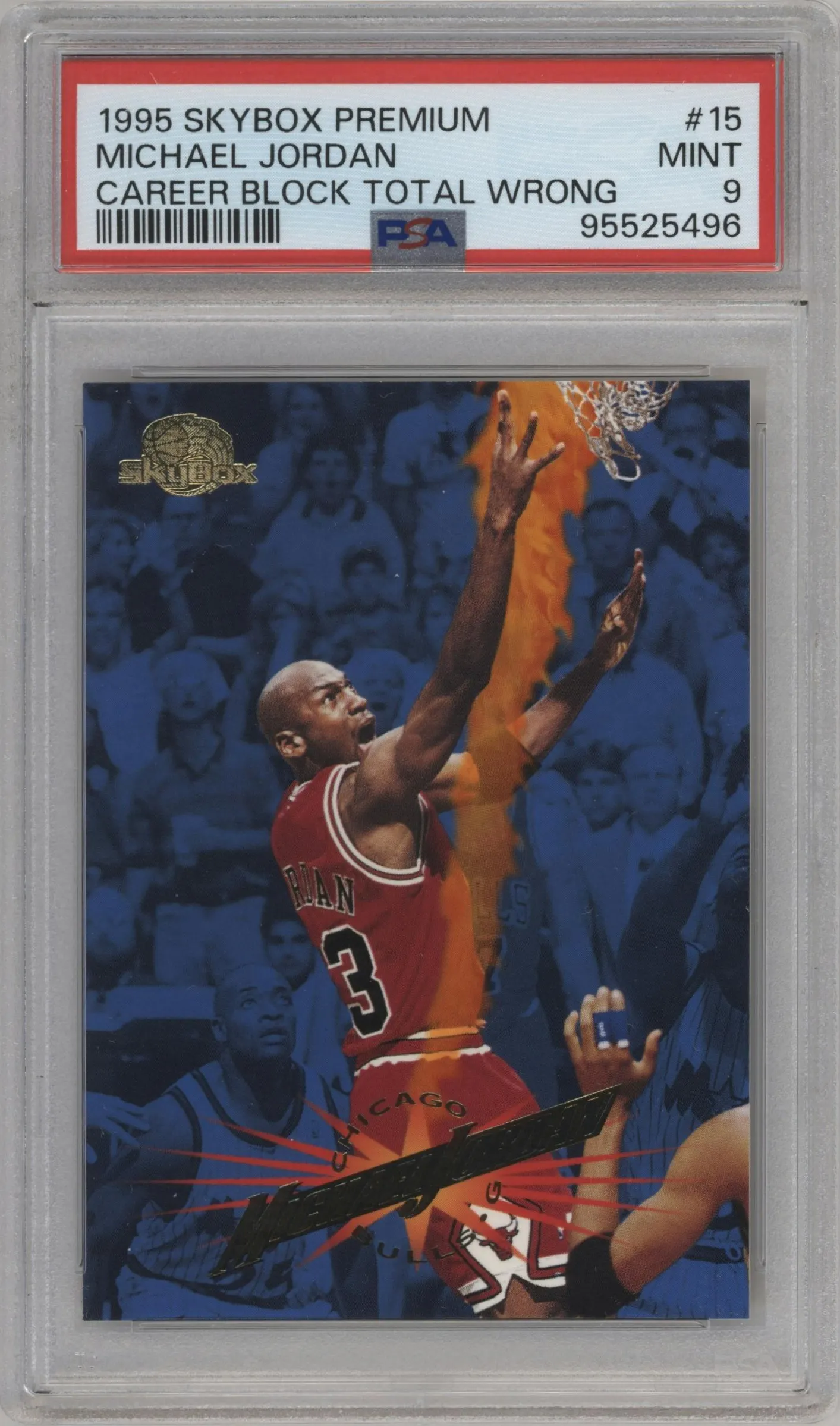 1995 Skybox Premium Michael Jordan #15 PSA 9