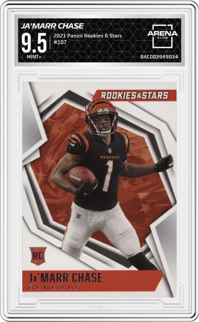2021 Panini Rookies & Stars Ja'Marr Chase #107 ARENA CLUB 9.5