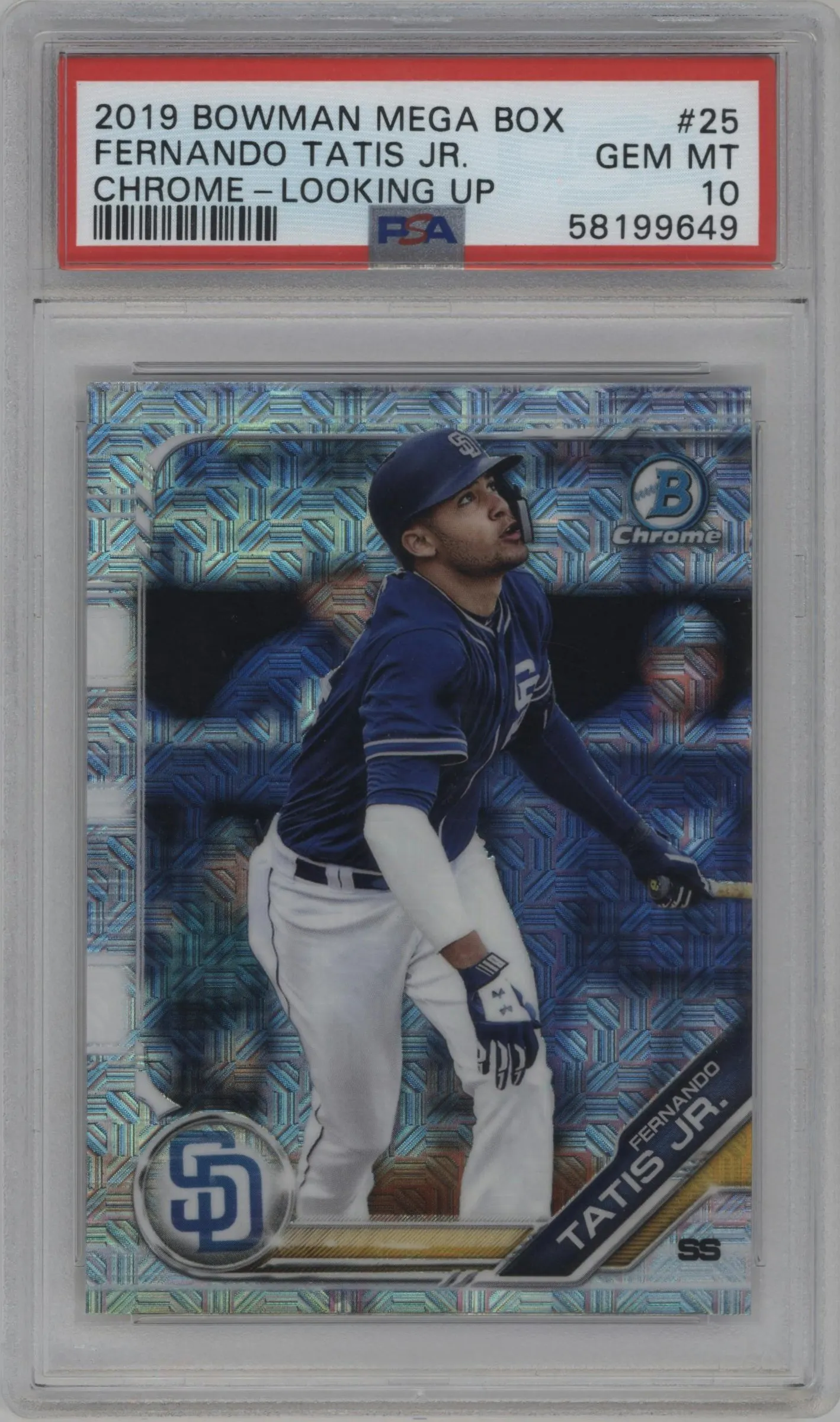 2019 Bowman Mega Box Chrome Fernando Tatis Jr. #BCP-25 PSA 10