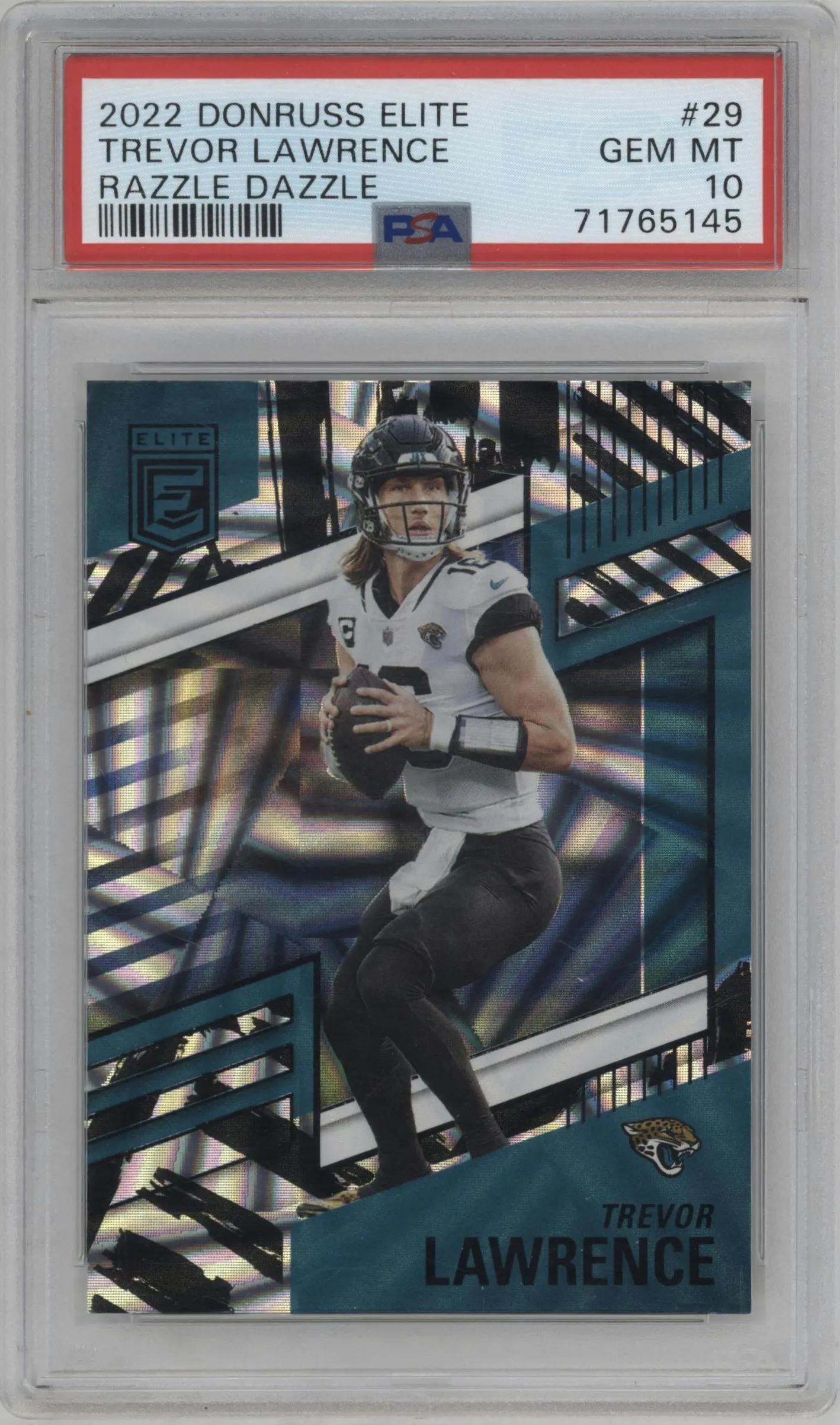 2022 Panini Donruss Elite Trevor Lawrence Razzle Dazzle #29 PSA 10