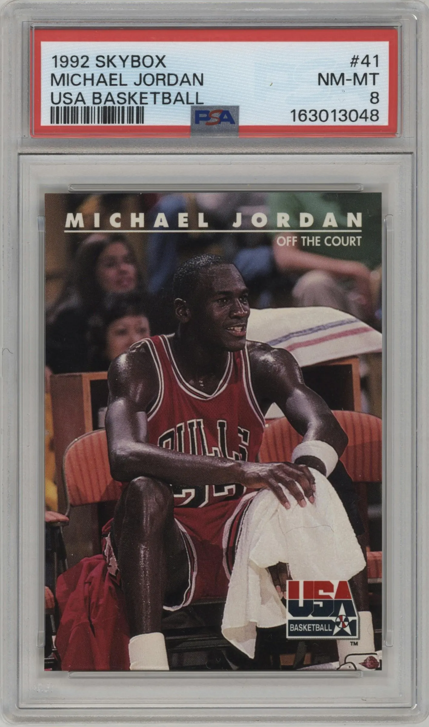 1992 Skybox USA Michael Jordan #41 PSA 8