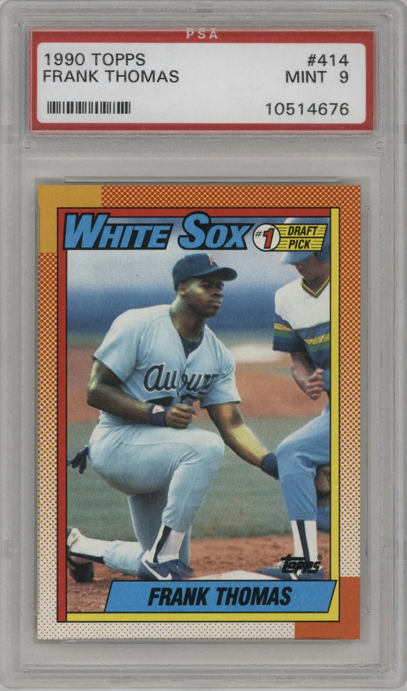 1990 Topps Frank Thomas #414 PSA 9