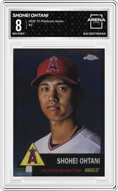 2022 Topps Chrome Platinum Anniversary Shohei Ohtani ARENA CLUB 8