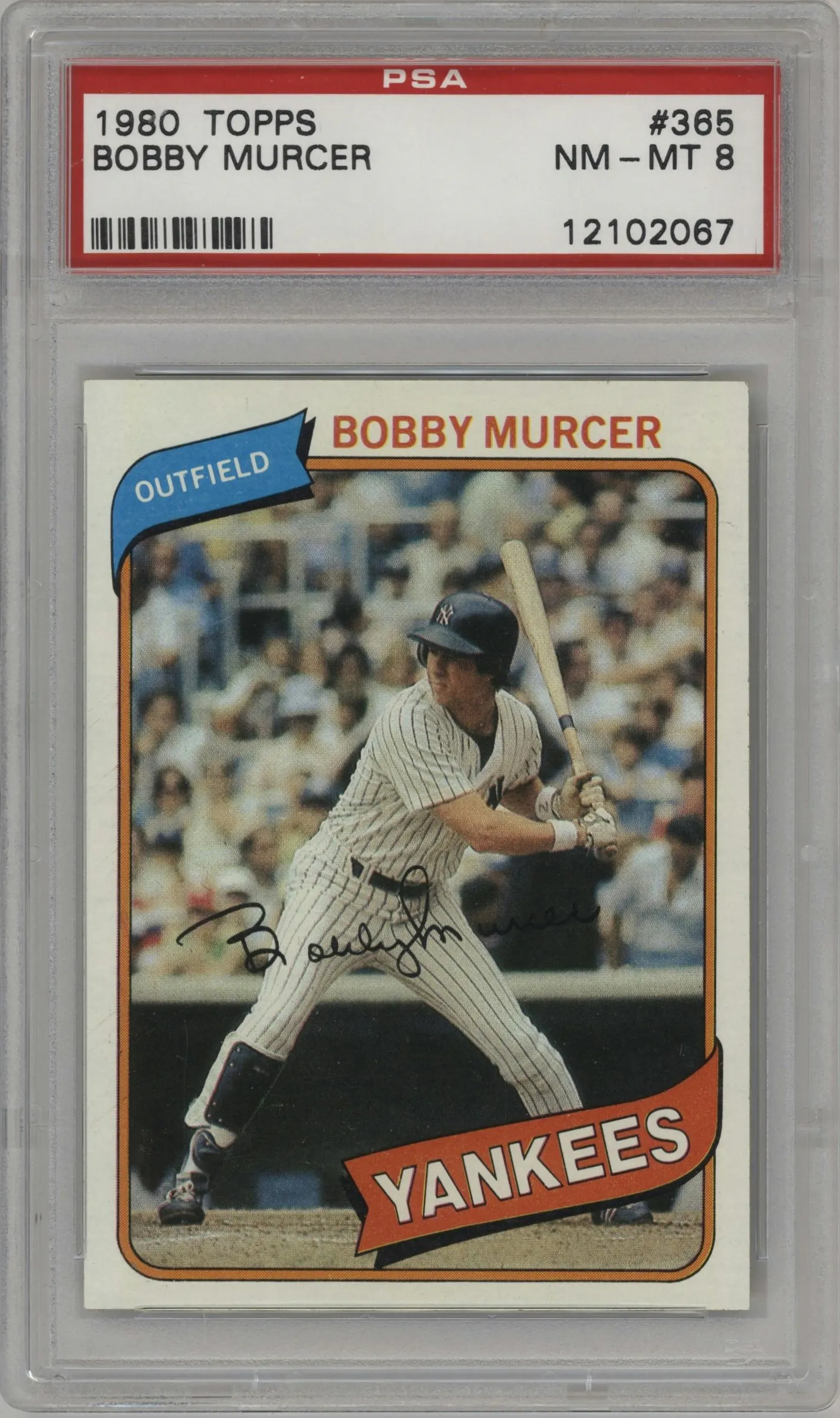 1980 Topps Bobby Murcer #365 PSA 8