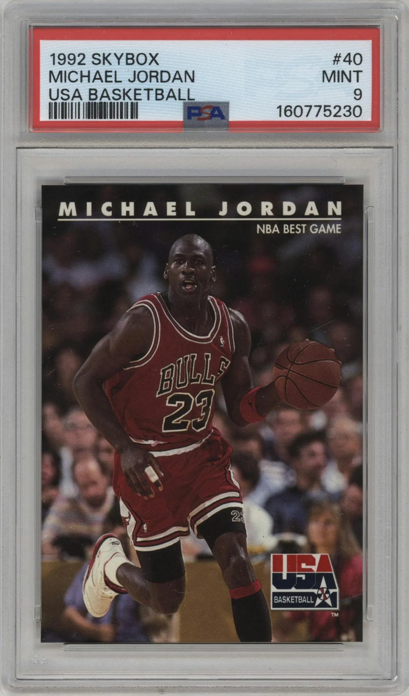 1992 Skybox USA Michael Jordan #40 PSA 9