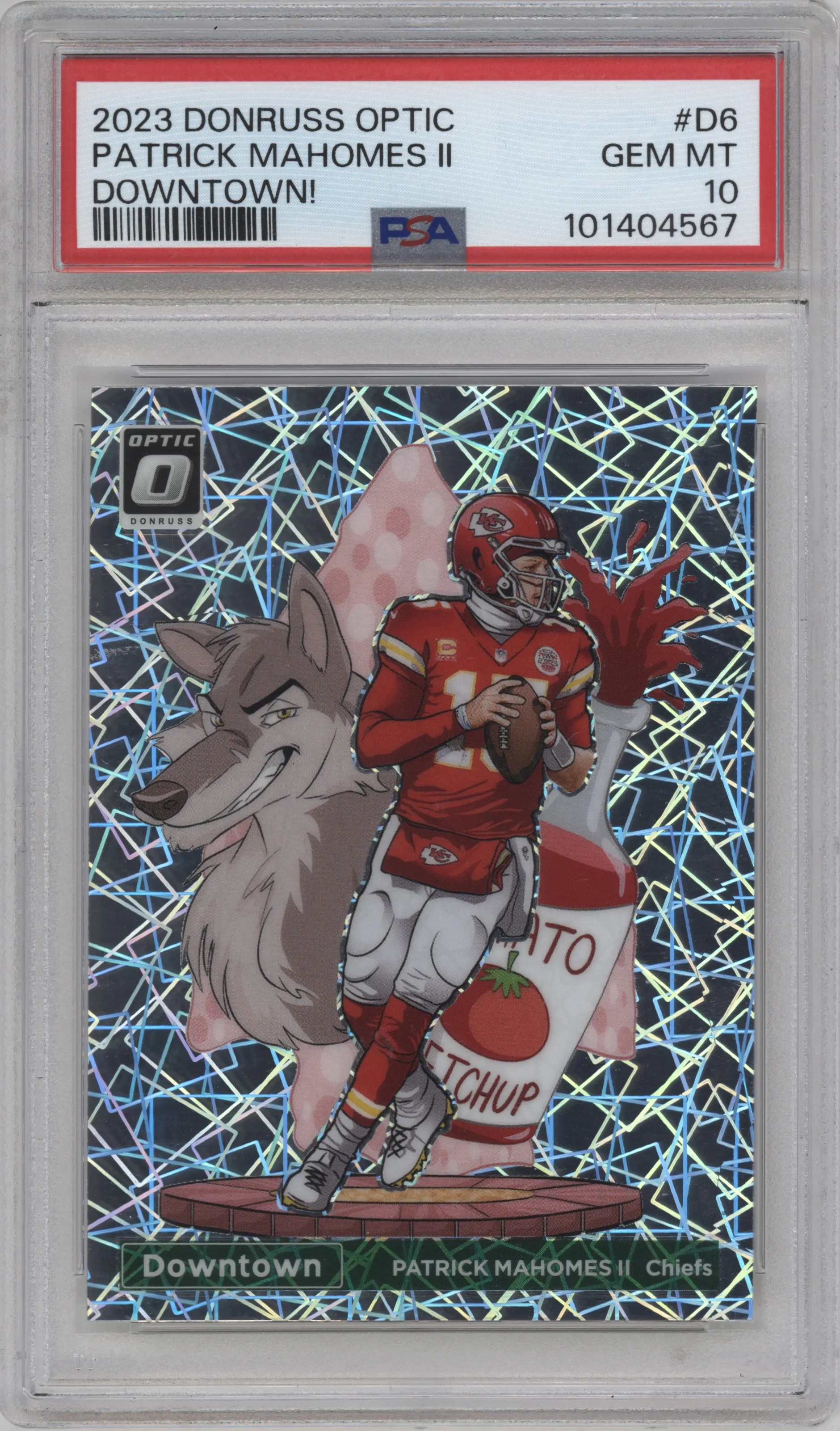 2023 Donruss Optic Downtown Patrick Mahomes II #D-6 PSA 10