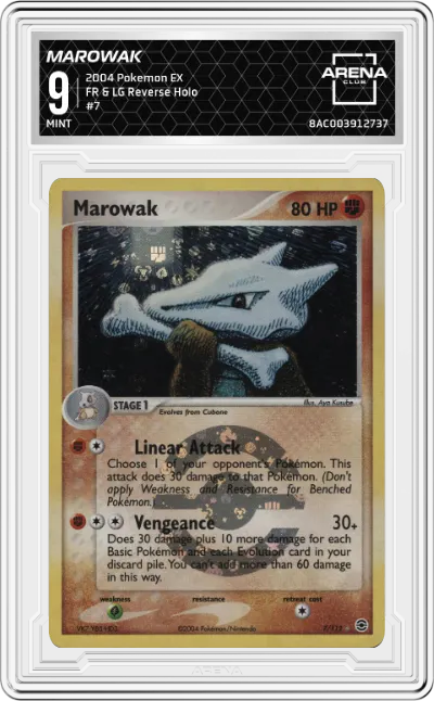 2004 Pokemon EX FR & LG Marowak #7 ARENA CLUB 9
