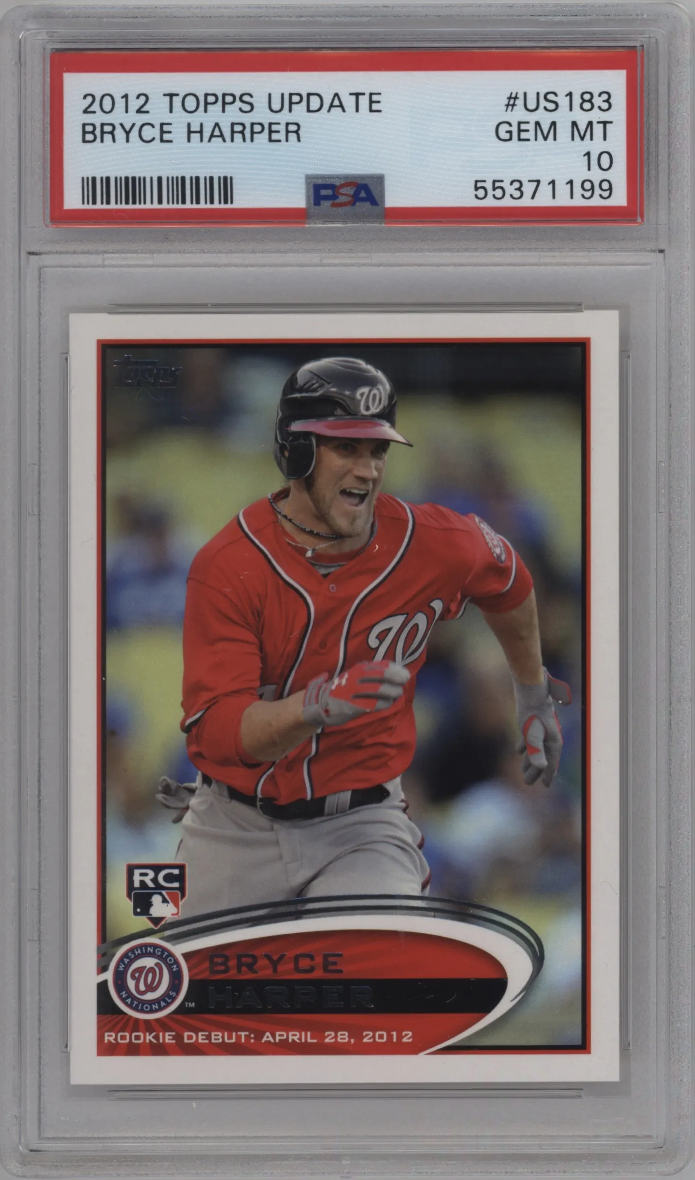 2012 Topps Update Series Bryce Harper #US183 PSA 10