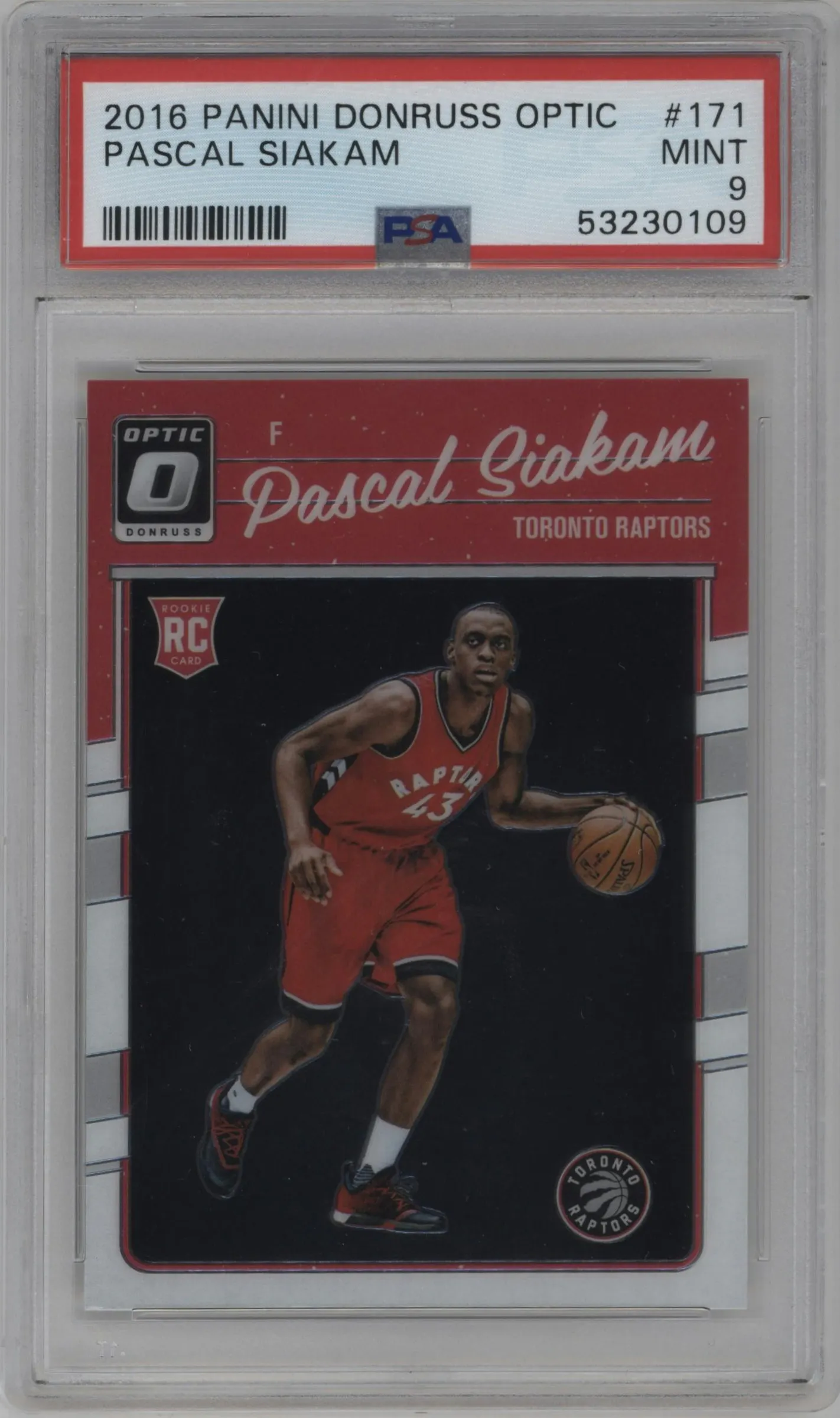 2016 Panini Donruss Optic Pascal Siakam PSA 9