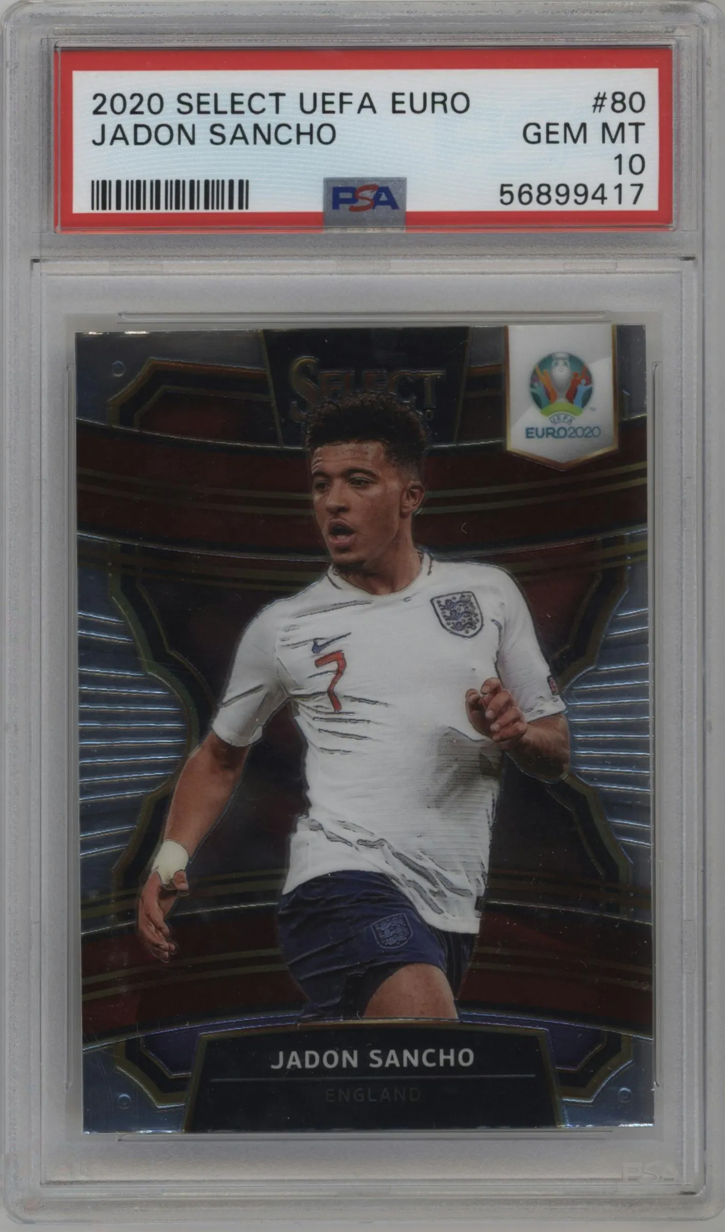 2020 Panini Select UEFA Euro Jadon Sancho #80 PSA 10