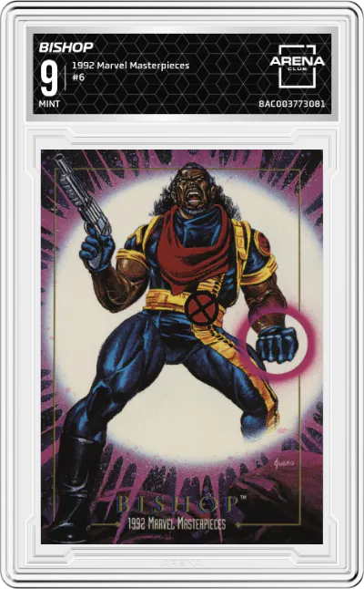 1992 SkyBox Marvel Masterpieces Bishop ARENA CLUB 9