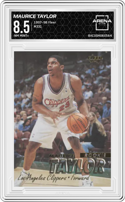 1997 Fleer Maurice Taylor #331 ARENA CLUB 8.5