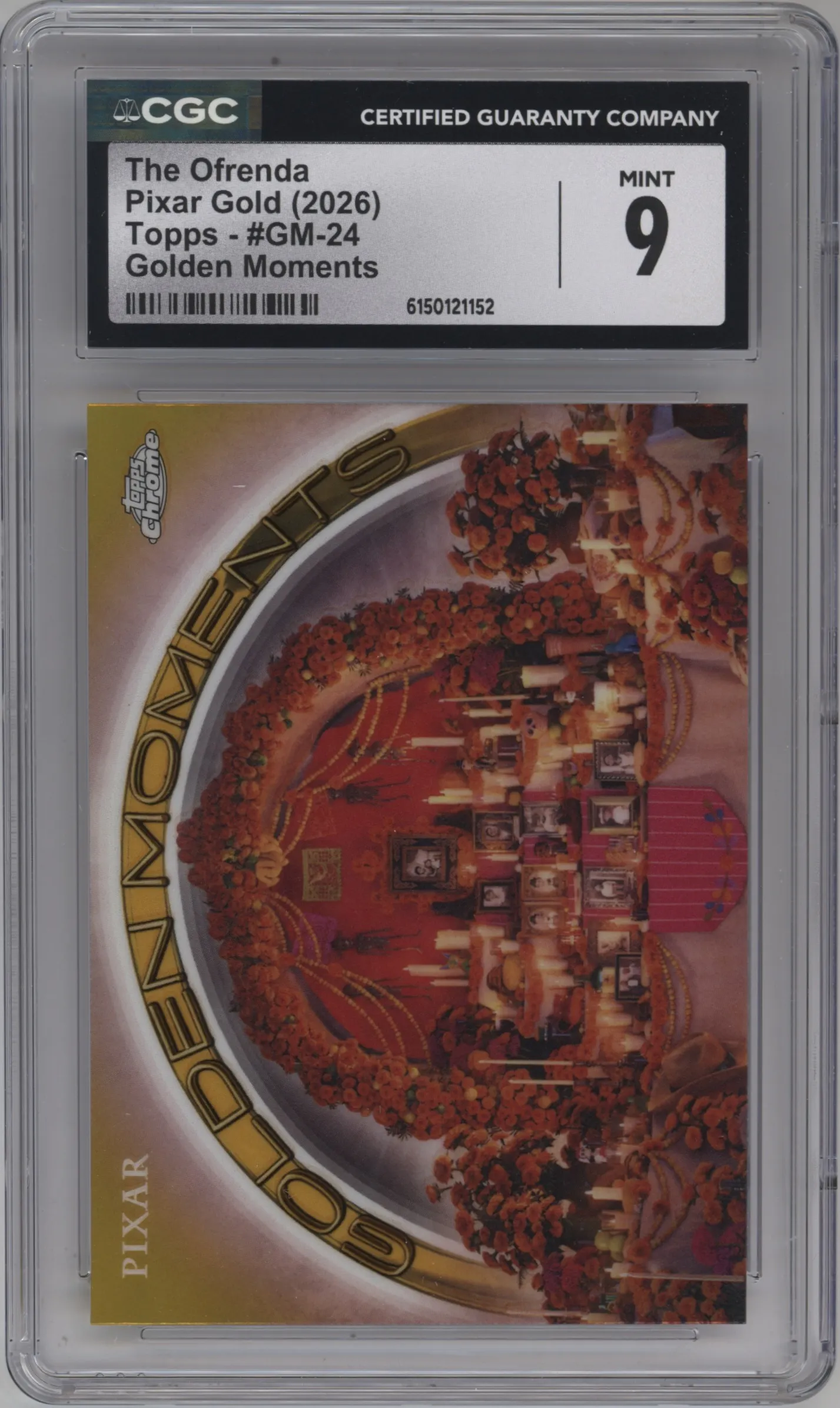 2025 Topps Pixar Gold Golden Moments The Ofrenda #GM-24 CGC 9