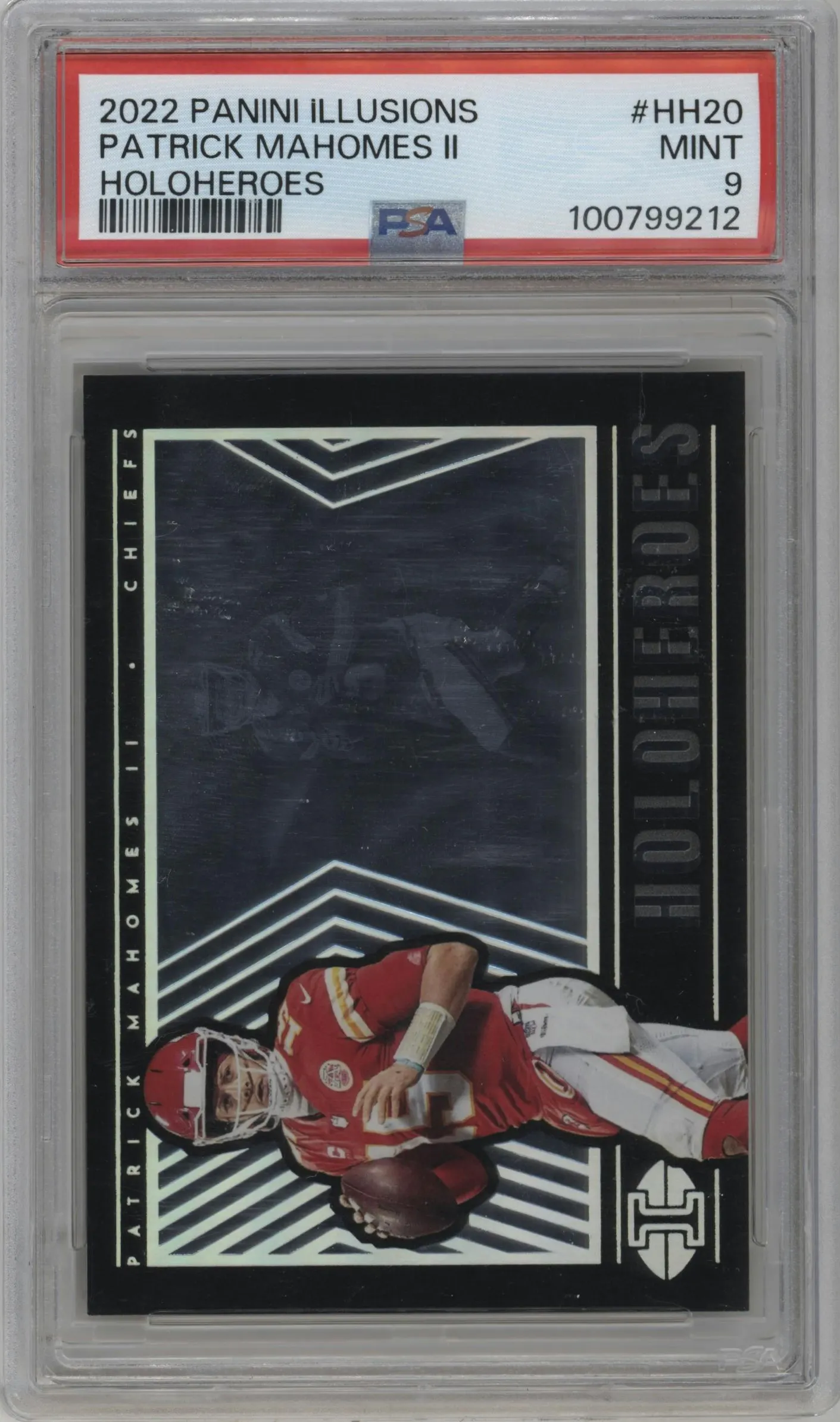 2022 Panini Illusions HoloHeroes Patrick Mahomes II #HH-20 PSA 9