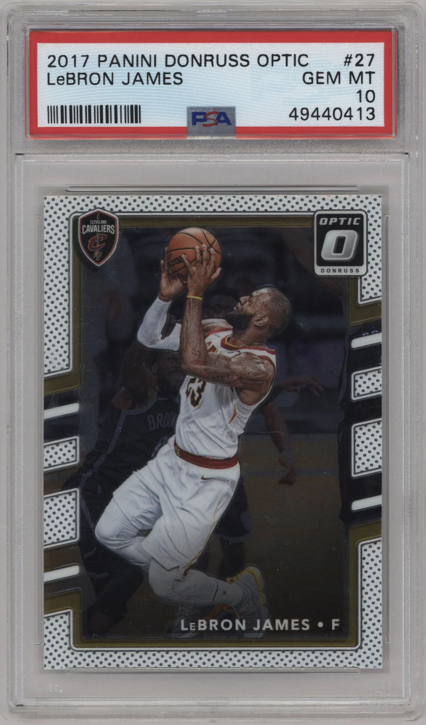 2017 Panini Donruss Optic LeBron James #27 PSA 10