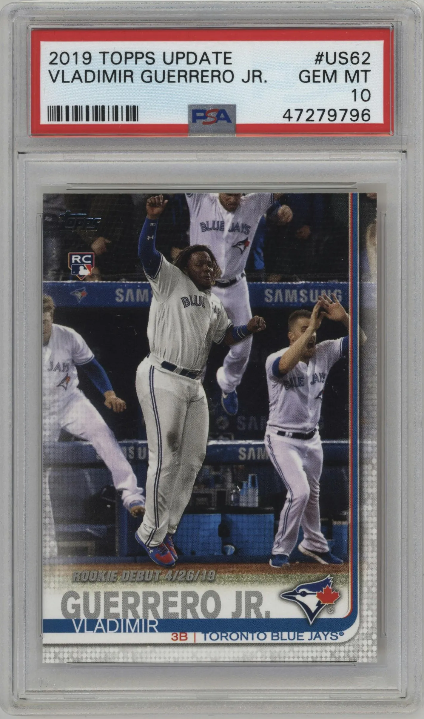 2019 Topps Update Vladimir Guerrero Jr. #US62 PSA 10