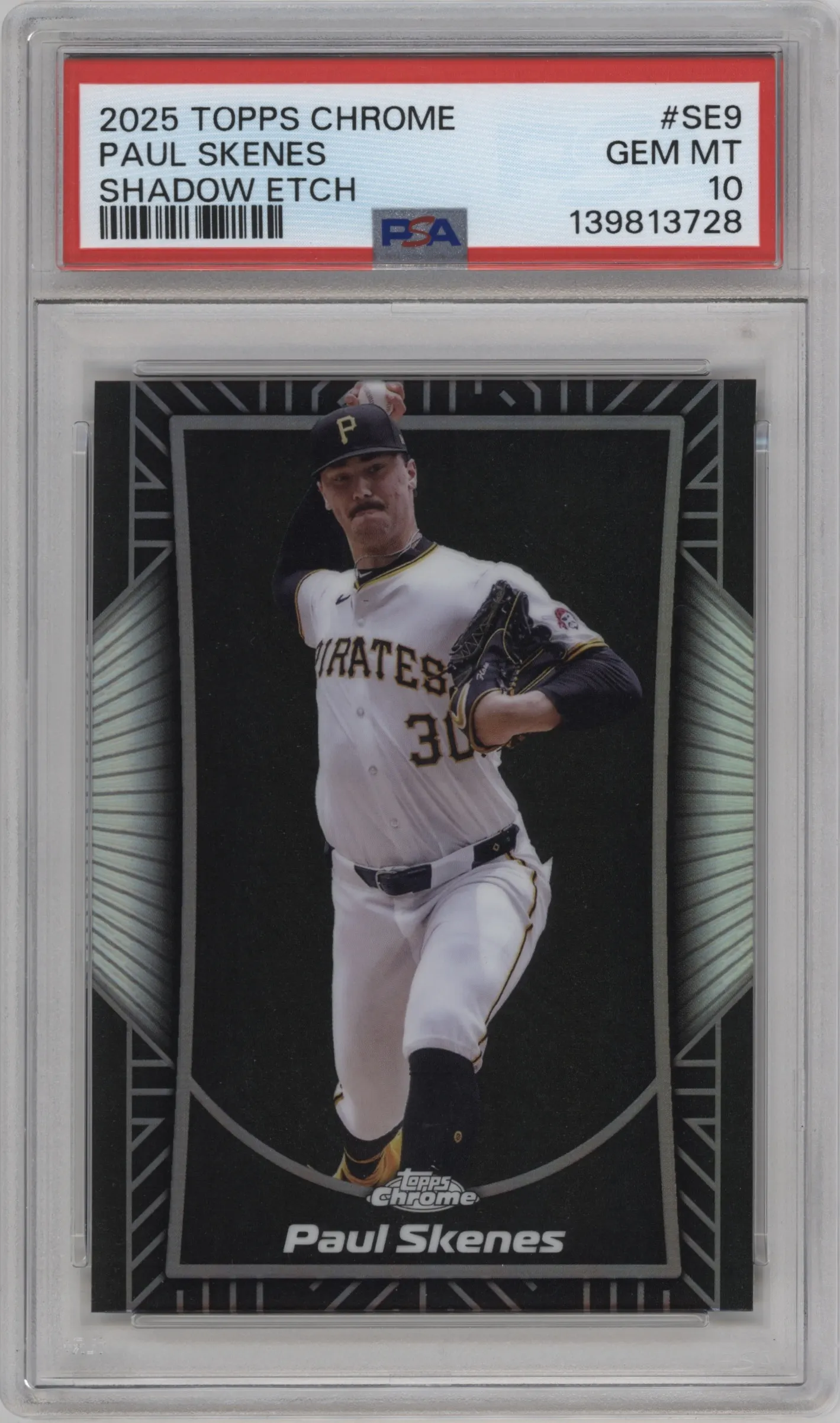 2025 Topps Chrome Shadow Etch Paul Skenes #SE-9 PSA 10