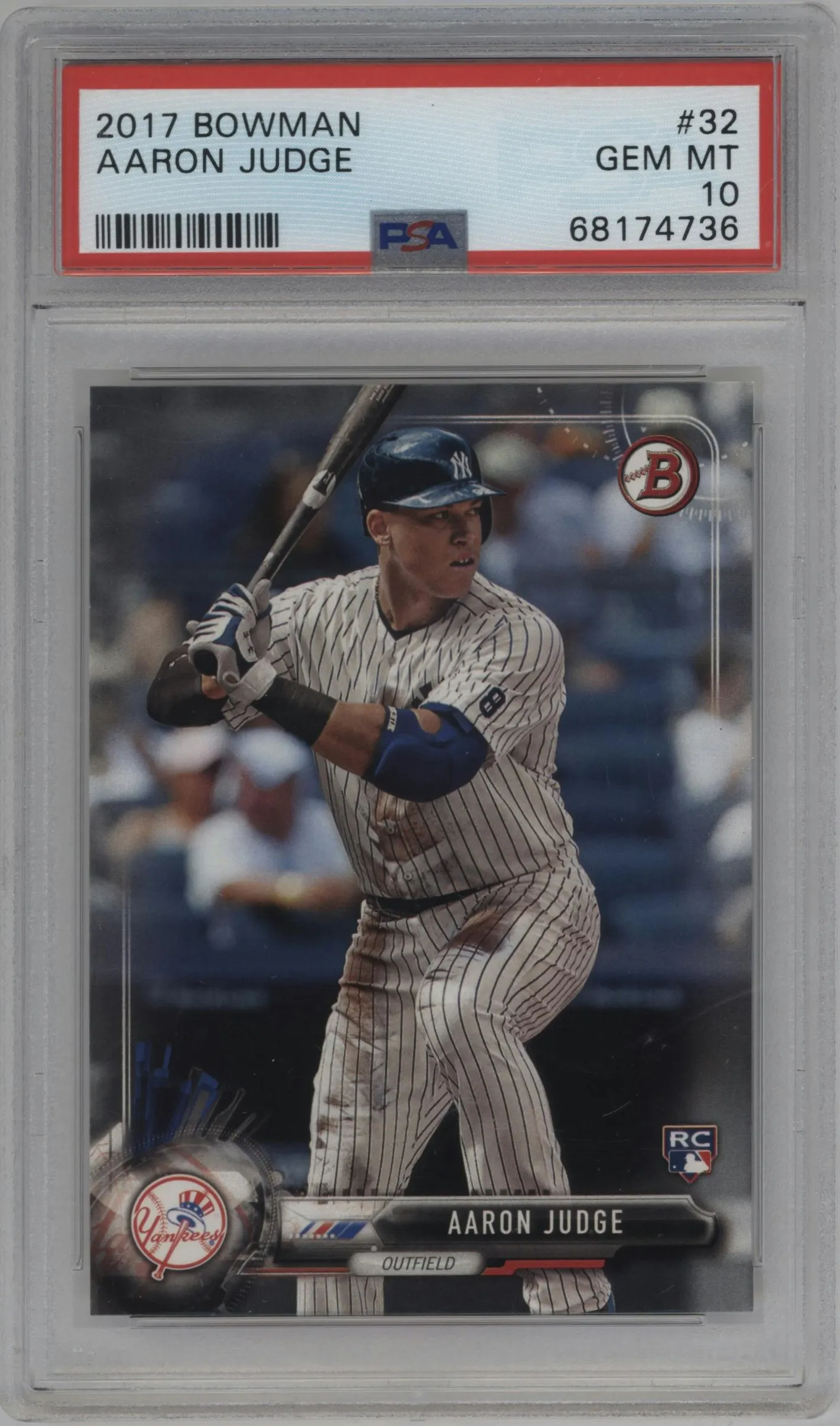 2017 Bowman Aaron Judge #32 PSA 10