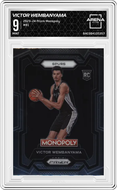2023 Panini Prizm Monopoly Victor Wembanyama #81 ARENA CLUB 9