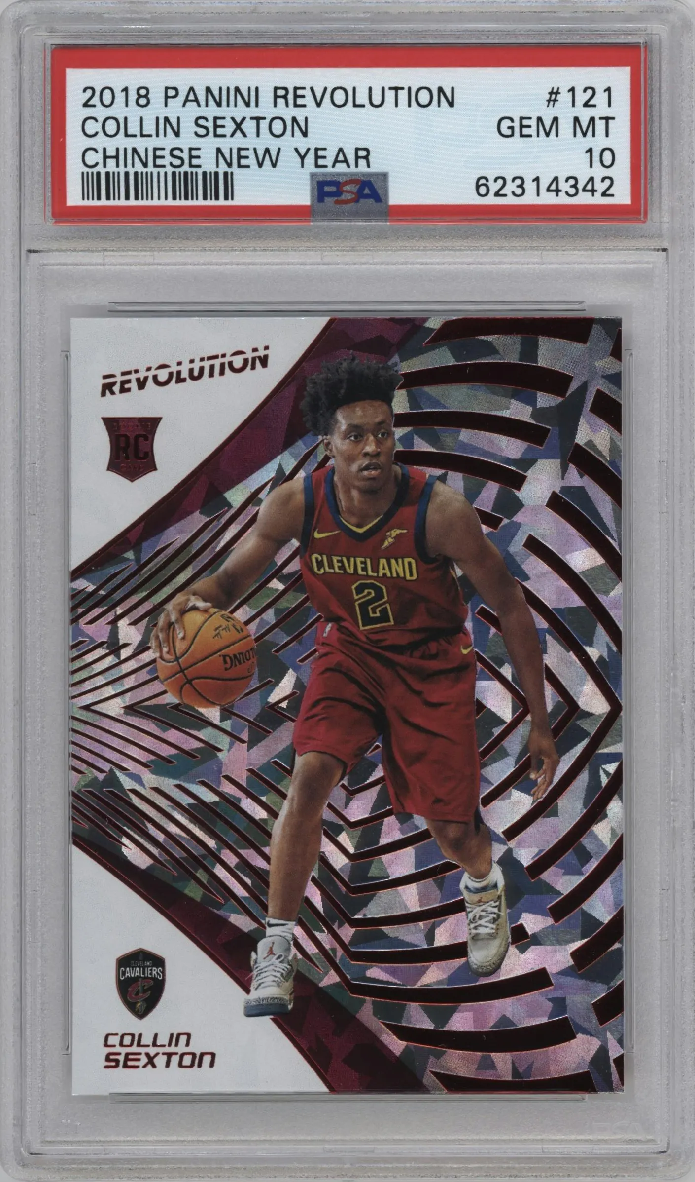 2018 Panini Revolution Collin Sexton Chinese New Year #121 PSA 10
