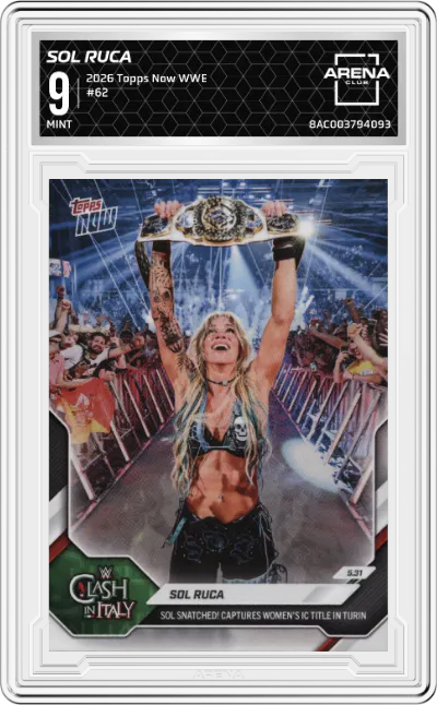 2026 Topps Now WWE Sol Ruca ARENA CLUB 9