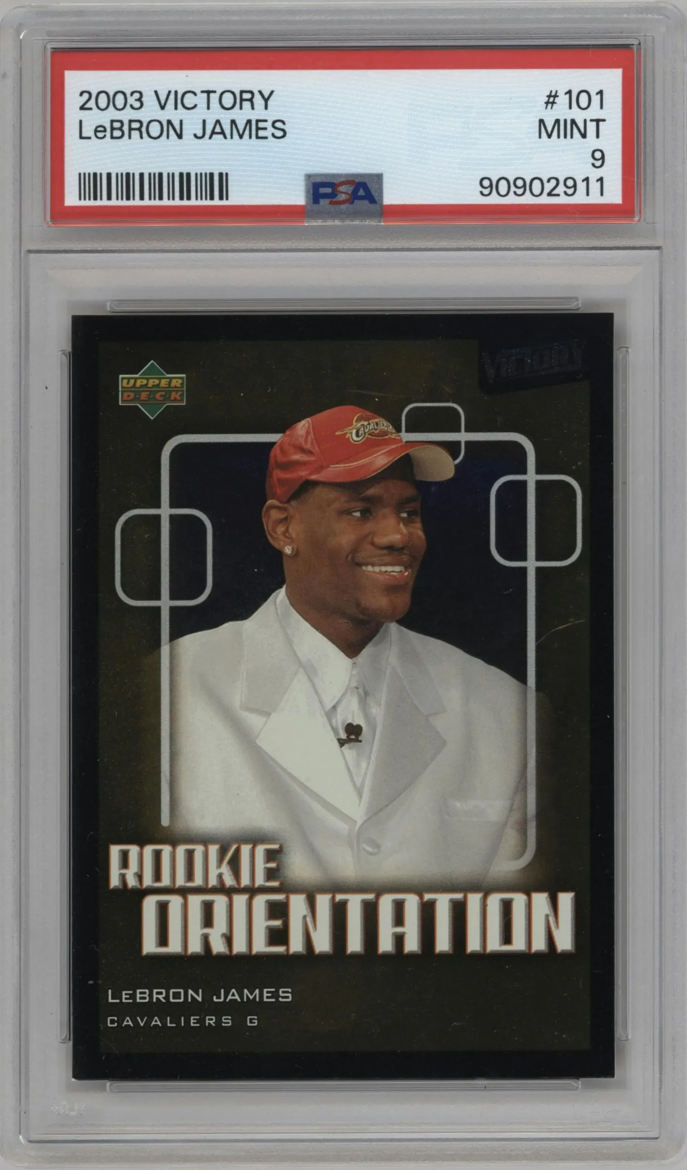 2003 Upper Deck Victory LeBron James #101 PSA 9