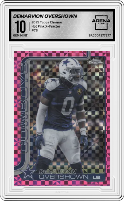 2025 Topps Chrome DeMarvion Overshown Hot Pink X-Fractor #78 ARENA CLUB 10