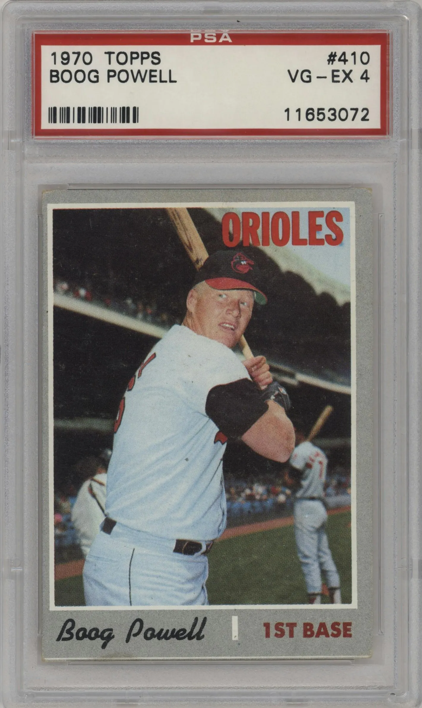 1970 Topps Boog Powell #410 PSA 4