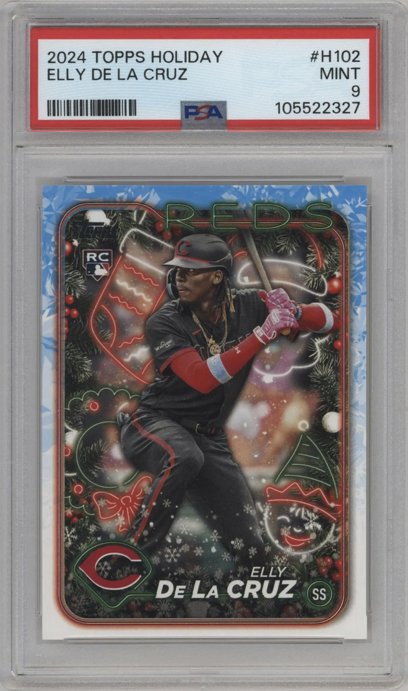 2024 Topps Holiday Elly De La Cruz #H102 PSA 9