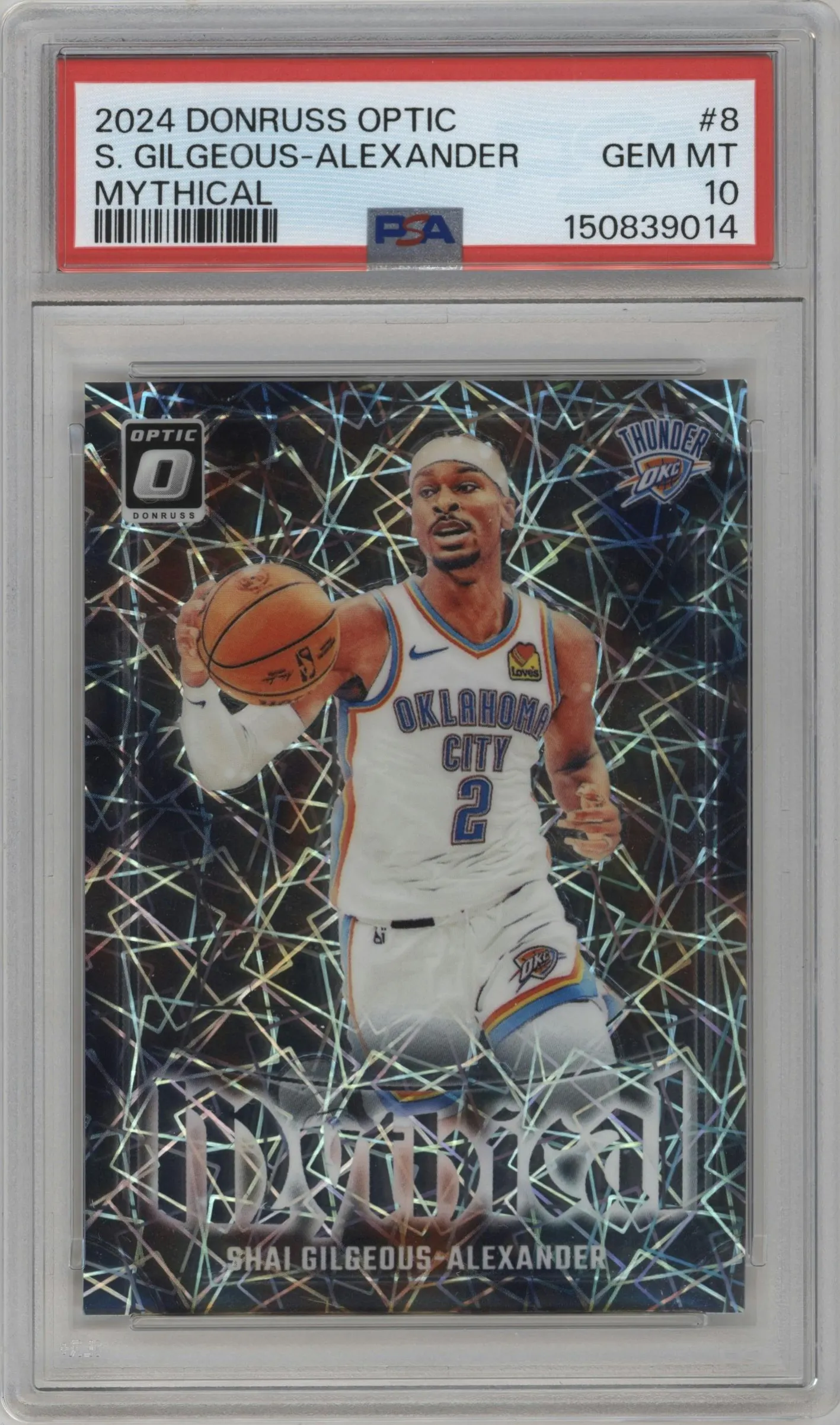 2024 Donruss Optic Mythical Shai Gilgeous-Alexander #8 PSA 10
