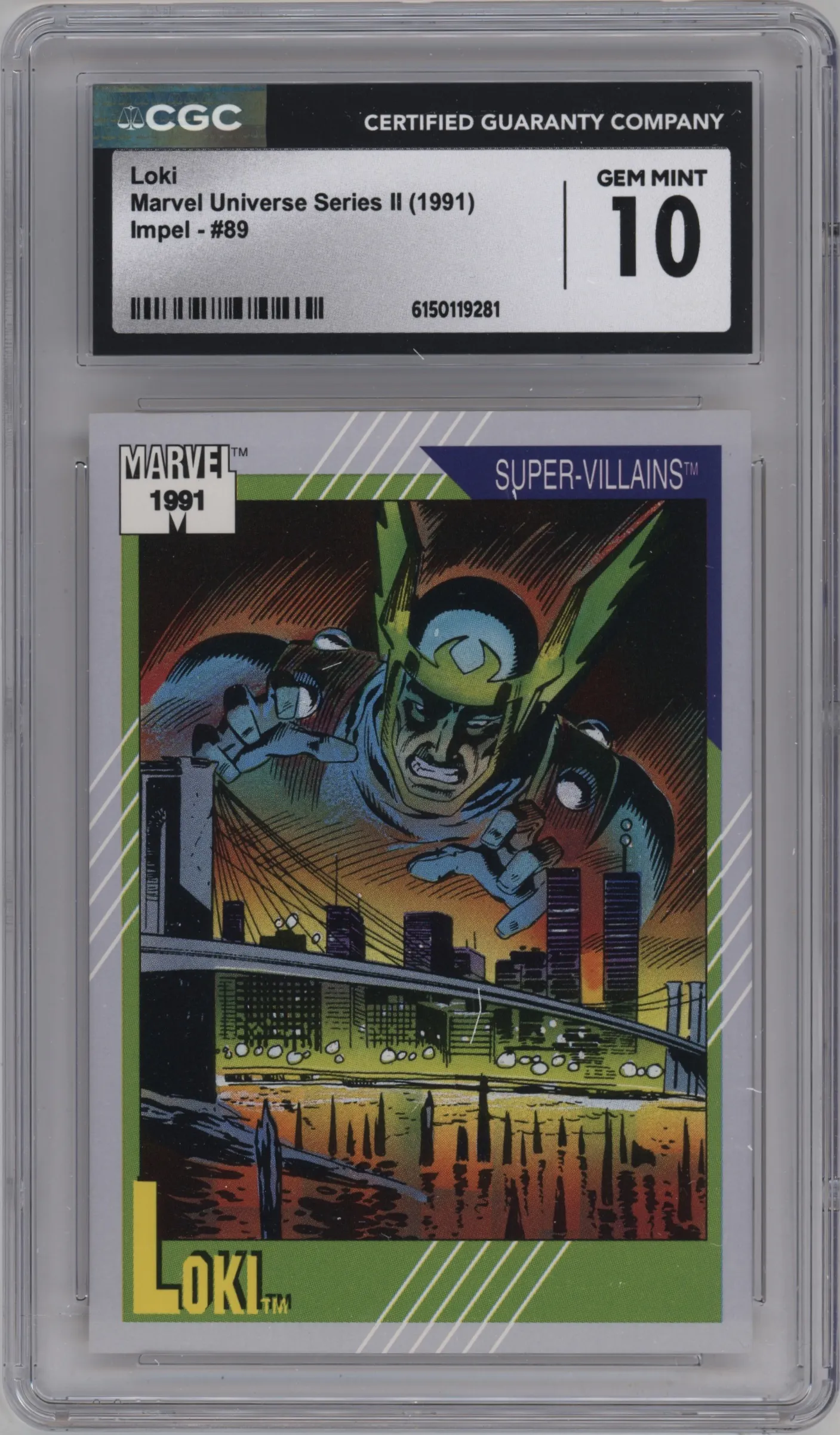 1991 Impel Marvel Universe Loki CGC 10