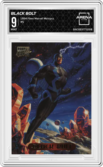 1994 Fleer Marvel Masterpieces Black Bolt ARENA CLUB 9
