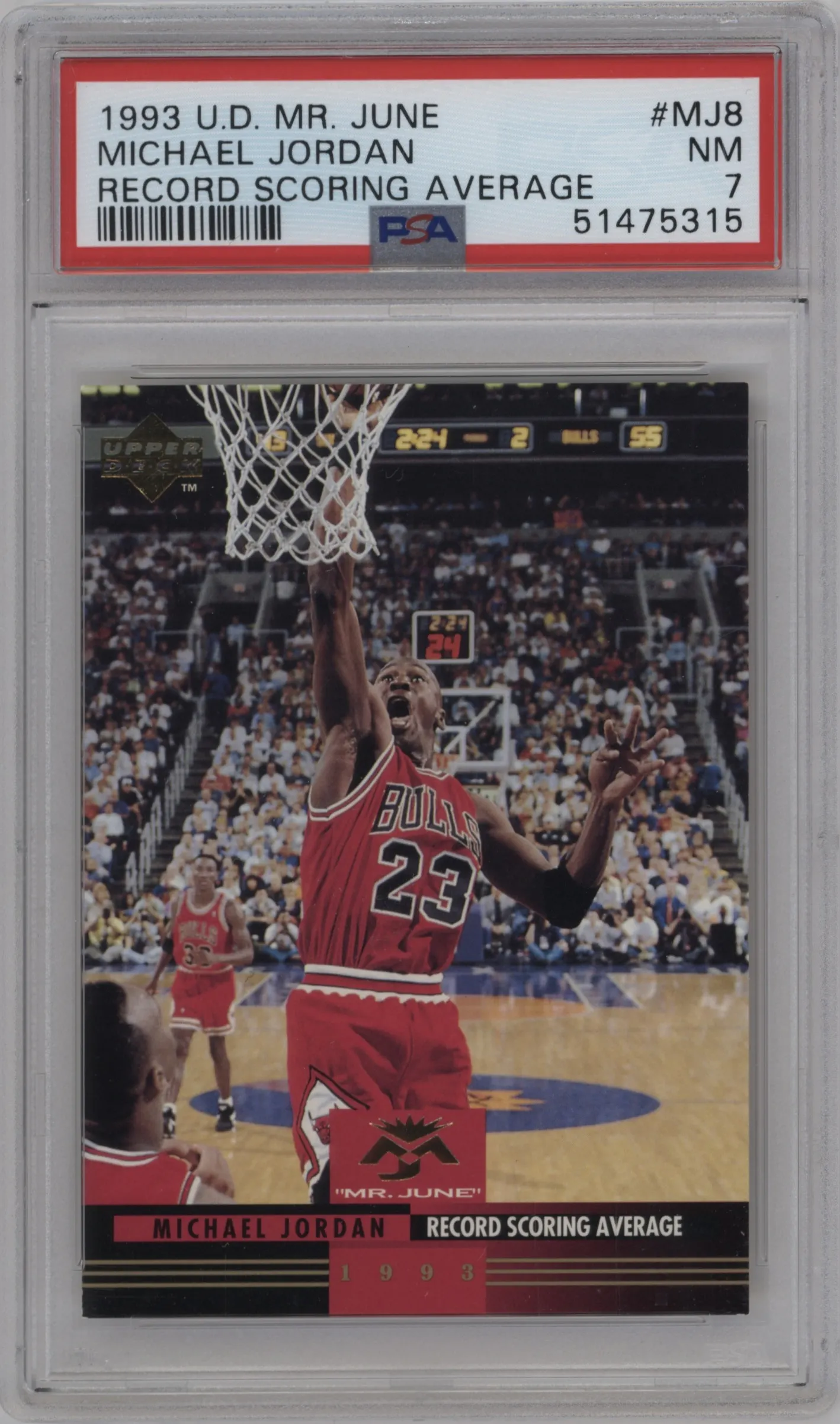 1993 Upper Deck Mr. June Michael Jordan #MJ8 PSA 7