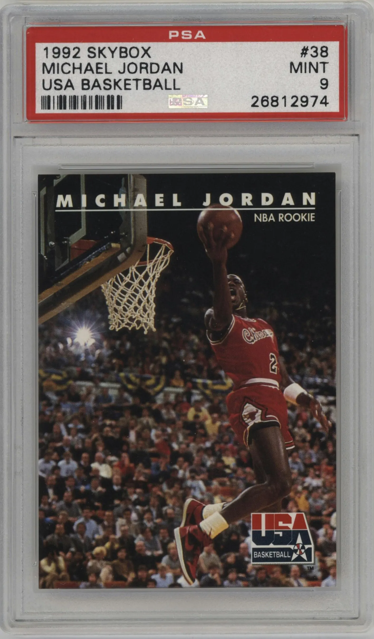 1992 Skybox USA Michael Jordan #38 PSA 9