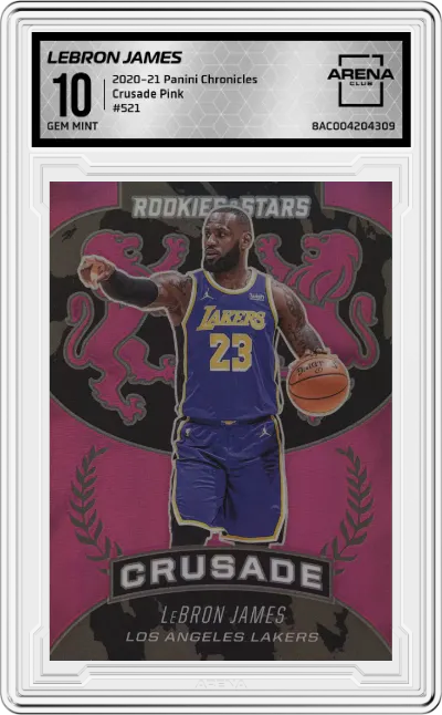 2020 Panini Chronicles Crusade LeBron James Pink #521 ARENA CLUB 10