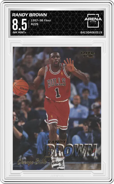 1997 Fleer Randy Brown #229 ARENA CLUB 8.5