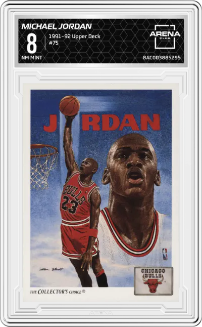 1991 Upper Deck Michael Jordan #75 ARENA CLUB 8
