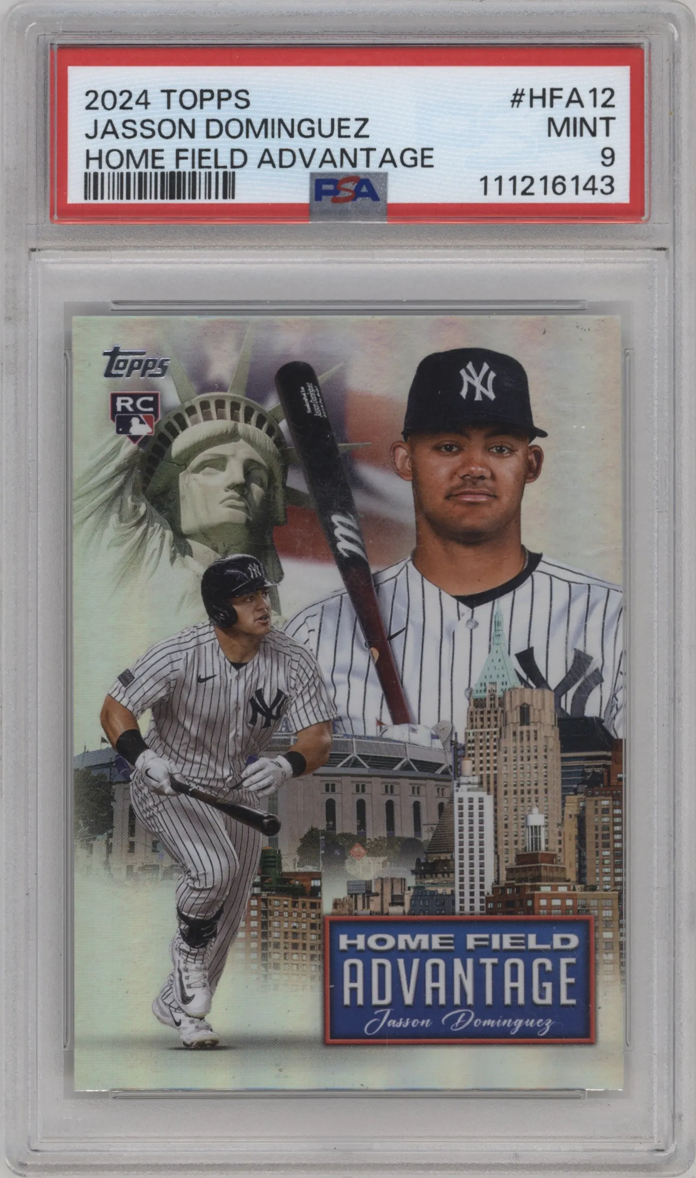 2024 Topps Home Field Advantage Jasson Dominguez #HFA-12 PSA 9