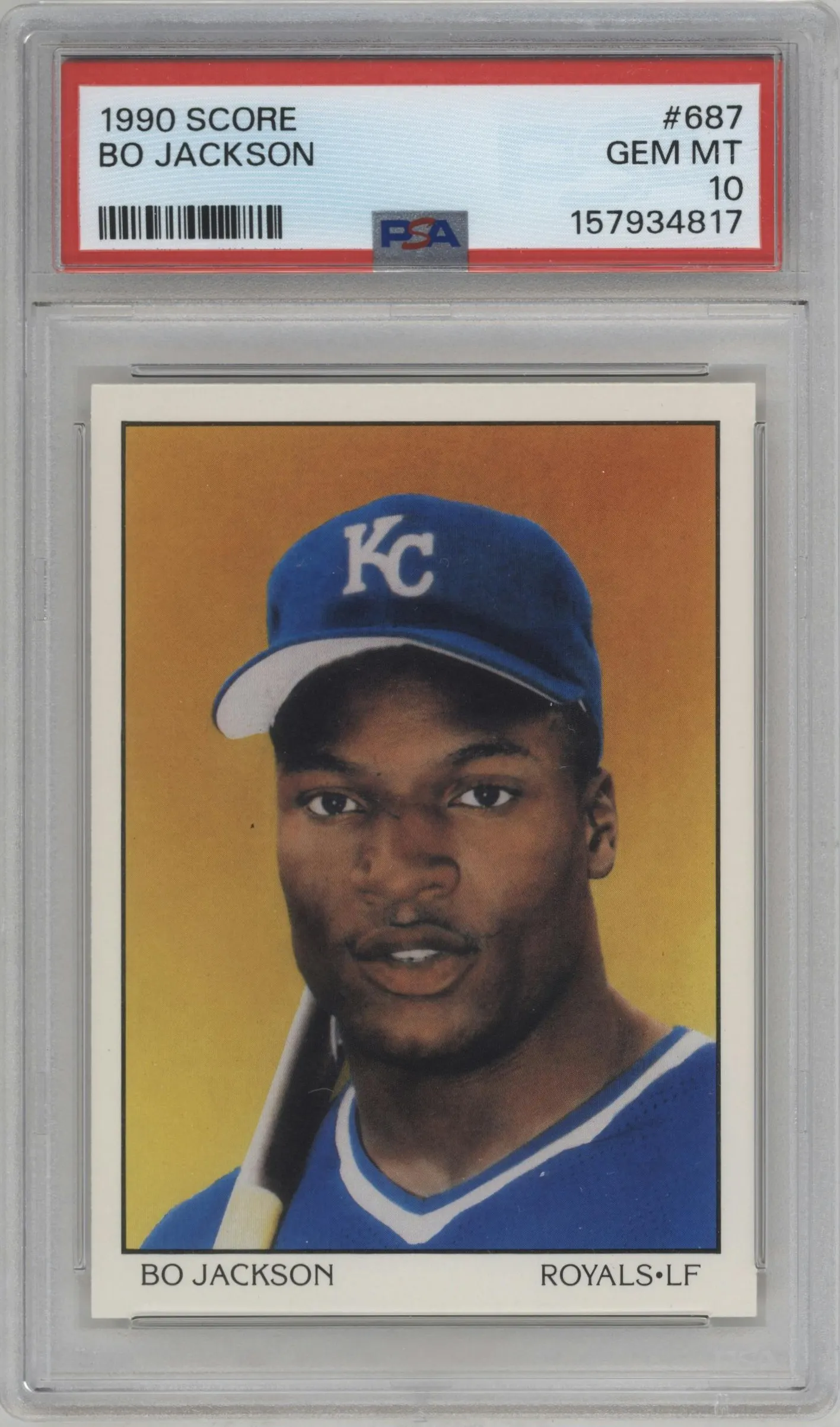 1990 Score Bo Jackson #687 PSA 10