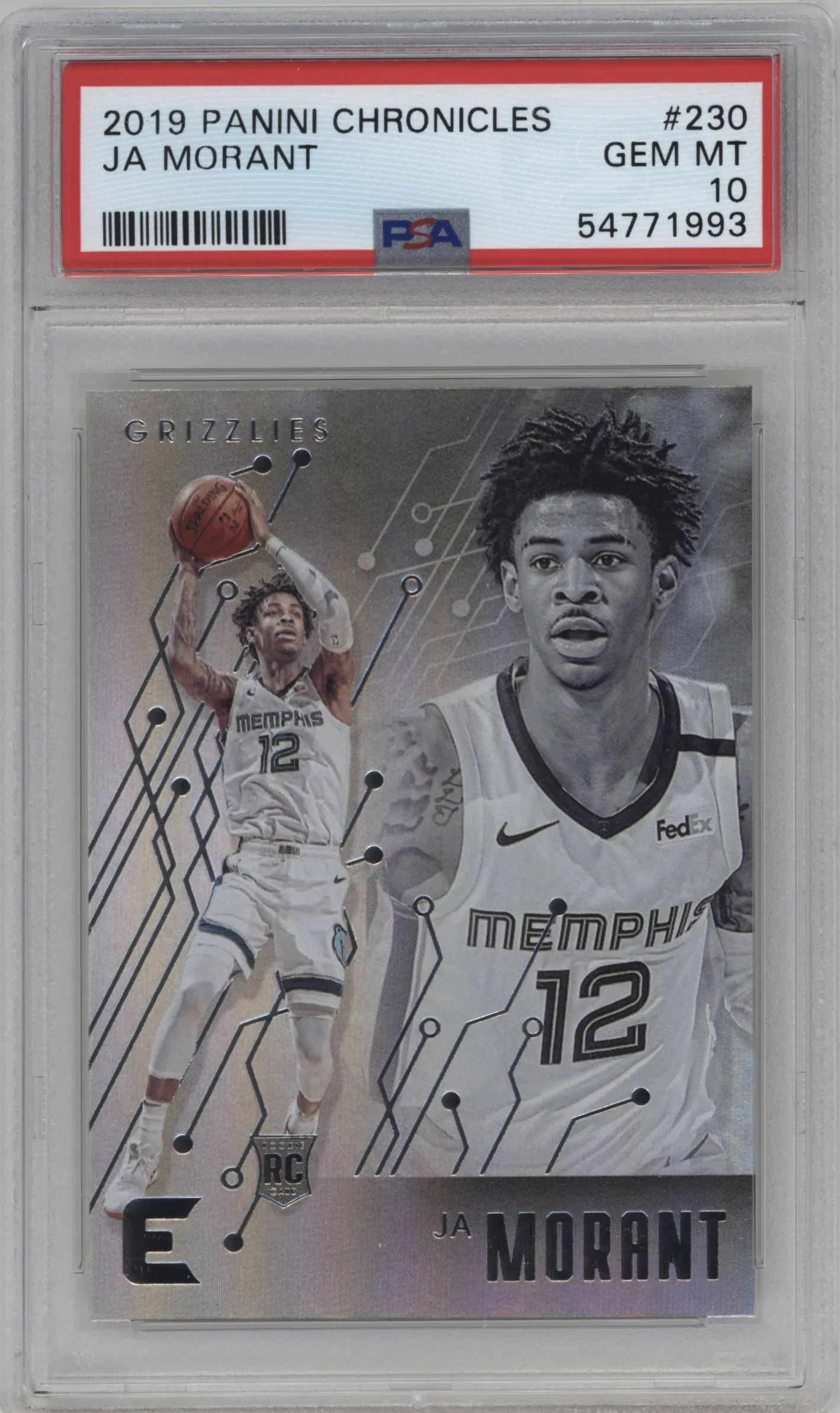 2019 Panini Chronicles Essentials Ja Morant #230 PSA 10