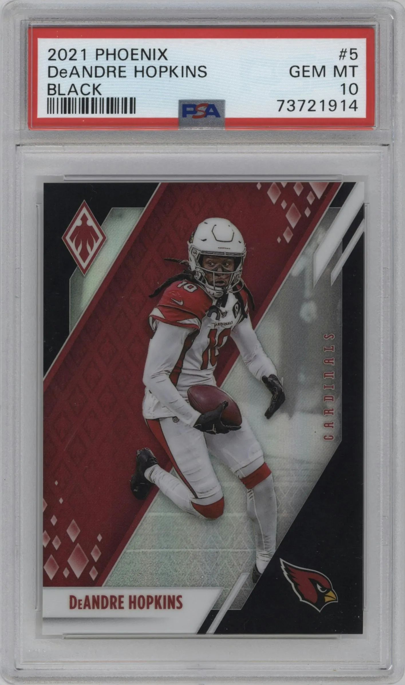 2021 Panini Phoenix DeAndre Hopkins Black #5 PSA 10
