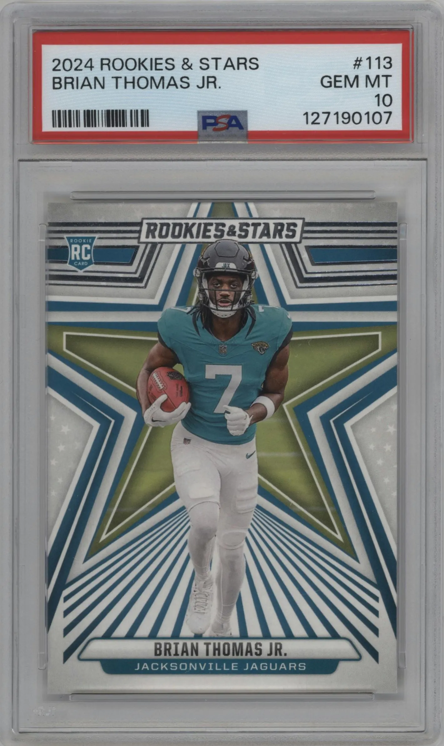 2024 Panini Rookies & Stars Brian Thomas Jr. #113 PSA 10