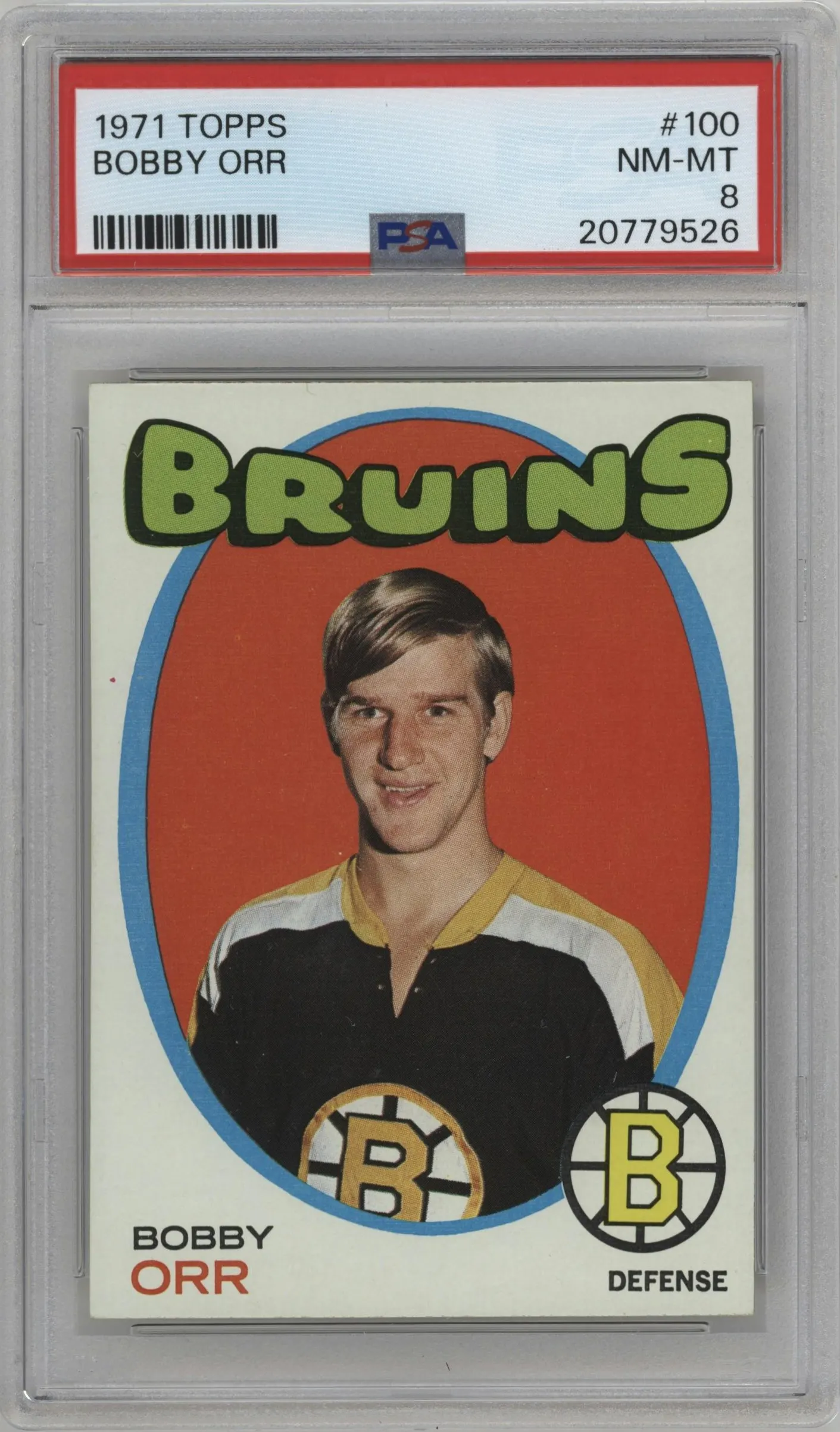 1971 Topps Bobby Orr #100 PSA 8