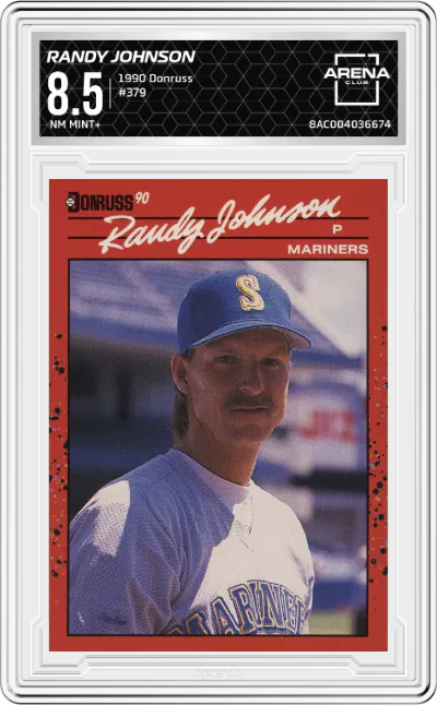1990 Donruss Randy Johnson #379 ARENA CLUB 8.5