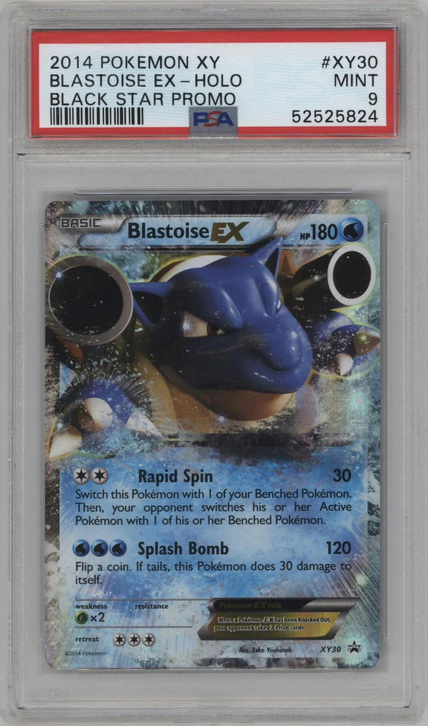 2014 Pokemon XY Blastoise EX EX Power Trio Tins #XY30 PSA 9