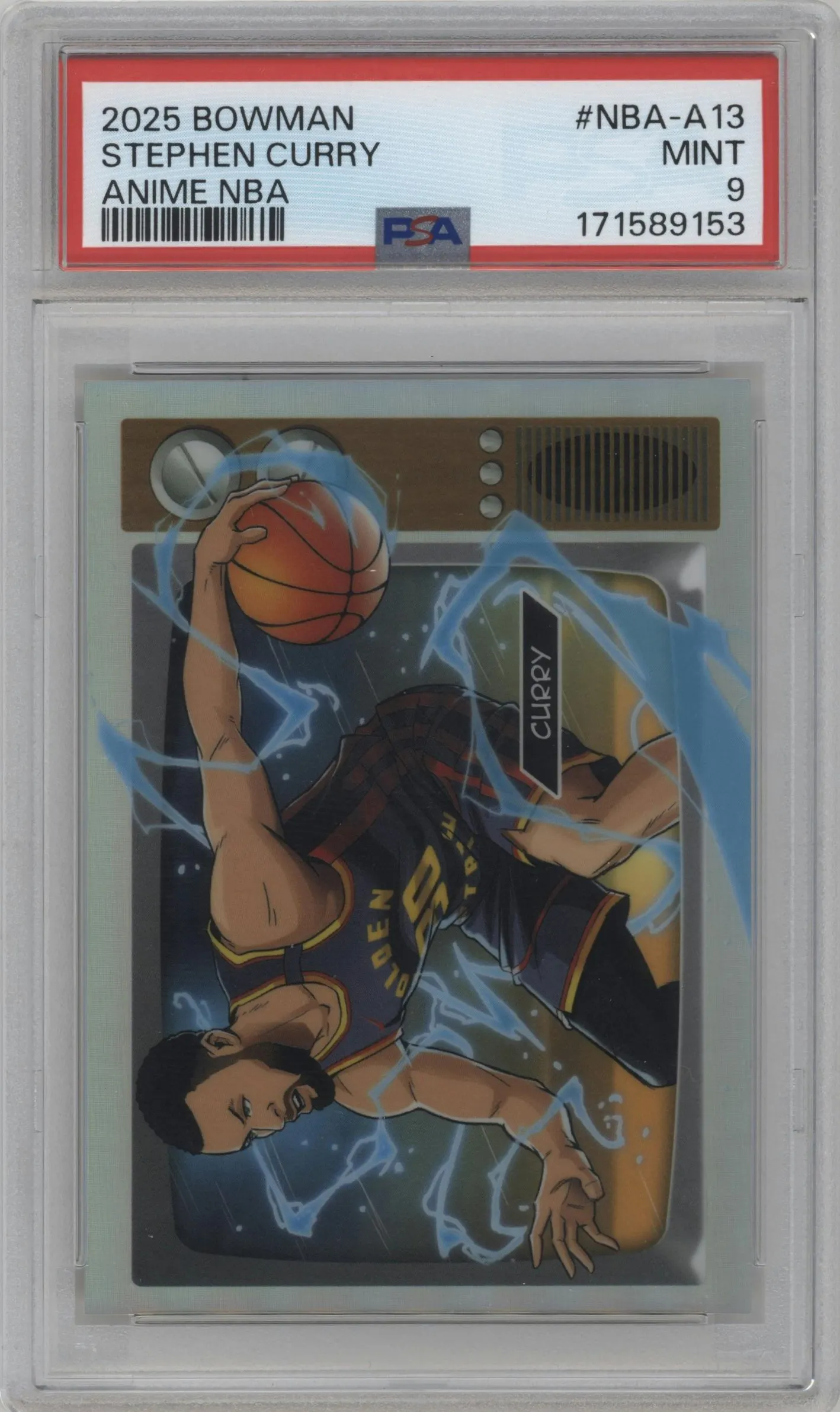 2025 Bowman Anime NBA Stephen Curry #NBA-A13 PSA 9