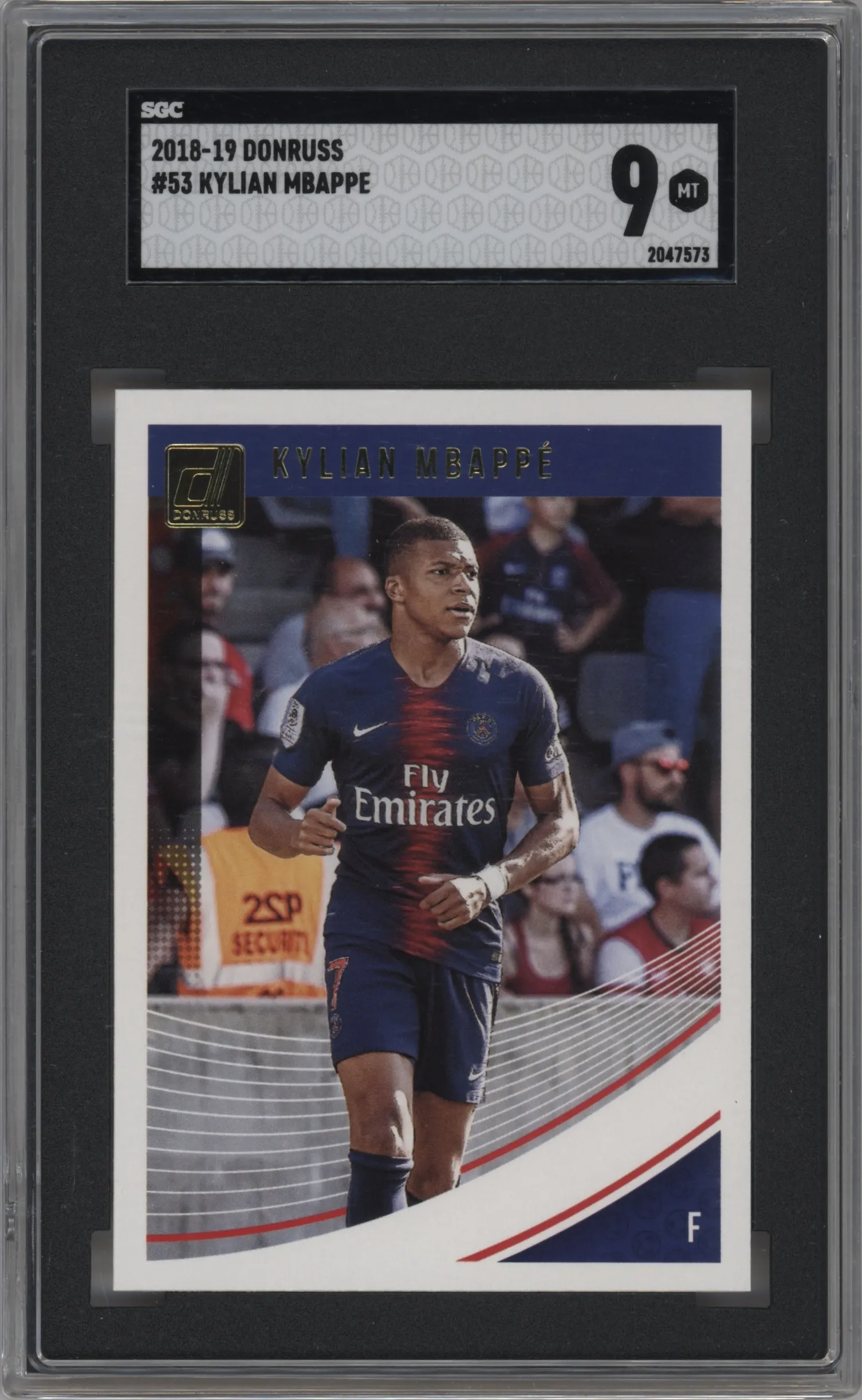 2018 Panini Donruss Kylian Mbappe SGC 9